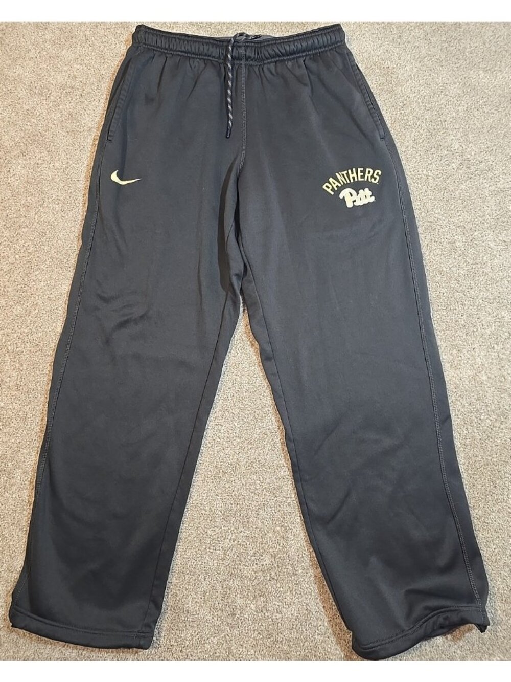 Pitt Panthers Nike Therma-Fit Athletic Athleisure Pants Joggers Gray Men's Large